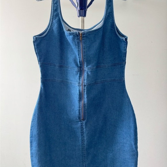 Derek Heart Blue Denim Mini Dress - Picture 3 of 6